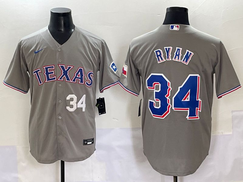 Men 2025 Texas Rangers #34 Ryan Grey Game Nike MLB Jersey style 2->texas rangers->MLB Jersey